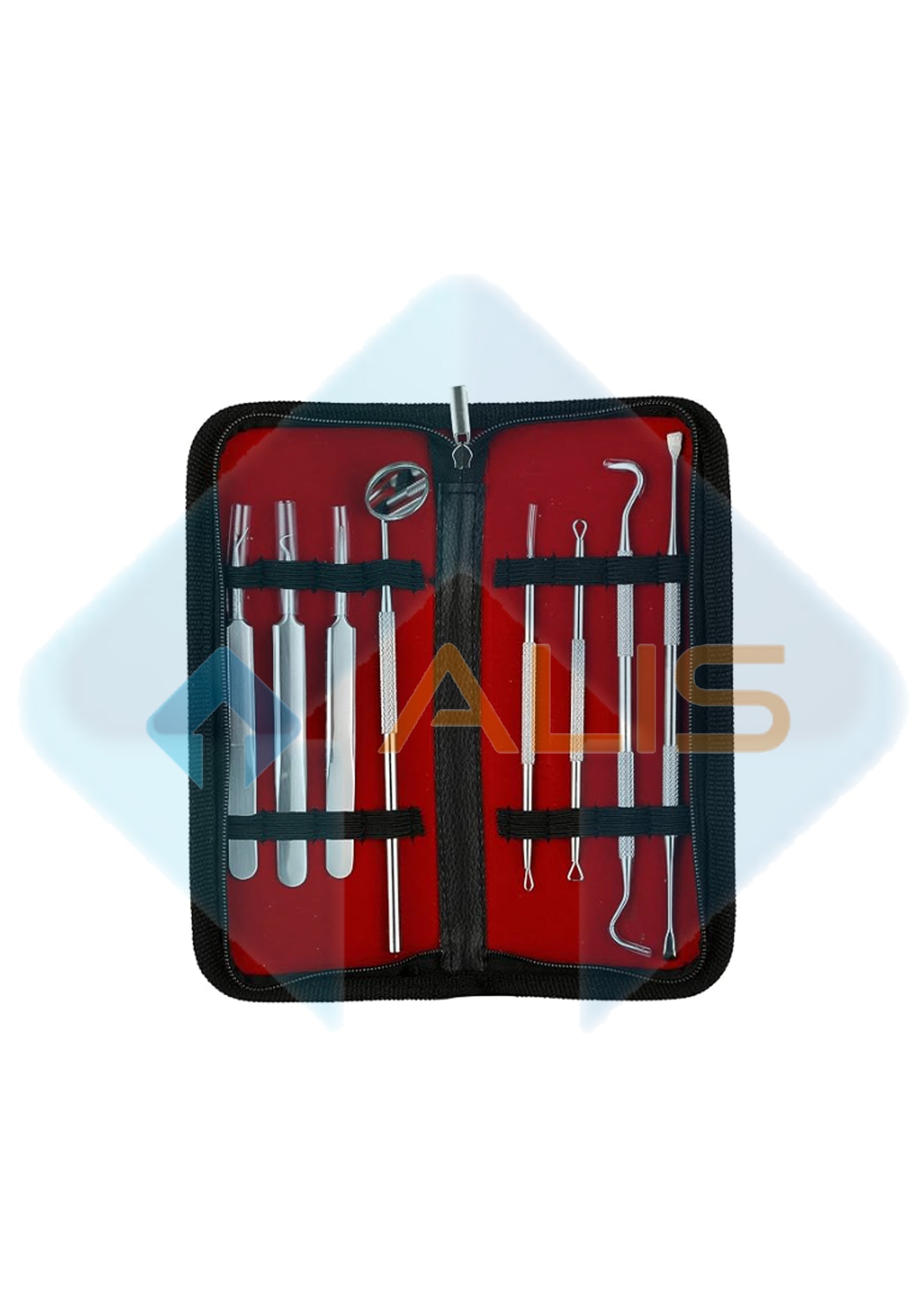 8 Pcs Blackhead Remover Tweezer Kit includes Comedone Extractor Whitehead Acne Blemish Pimple Remover & Professional Dental Set including Dental Pick, Tartar Plaque Remover