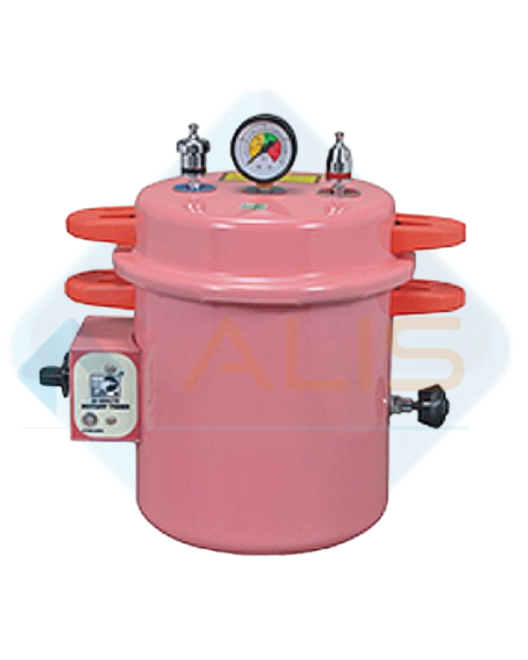Dental Autoclave, Epoxy Finish, Pressure cooker type, Electric, 10 Liters (Pink)