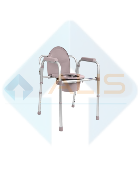 Folding Commode Chair with Seat Cover