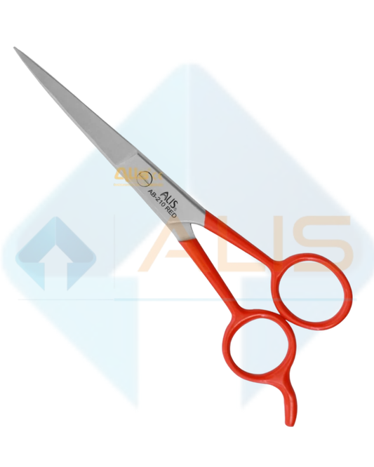 SUPERCUT Salon Barber Hair Cutting Scissors Razor Edge Scissor WIth Blue Colour Handle | Scissor For Beard | Mustaches Styling | Hair Cut Scissor 6.5 Inch (16.5 CM Barber Scissor Handle red  Pack of 1)