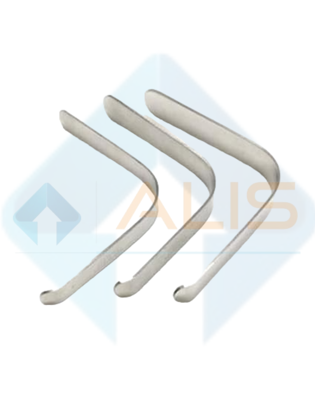 Tongue Depressor, Stainless Steel, L-Shape (Set of 3 Pcs.)