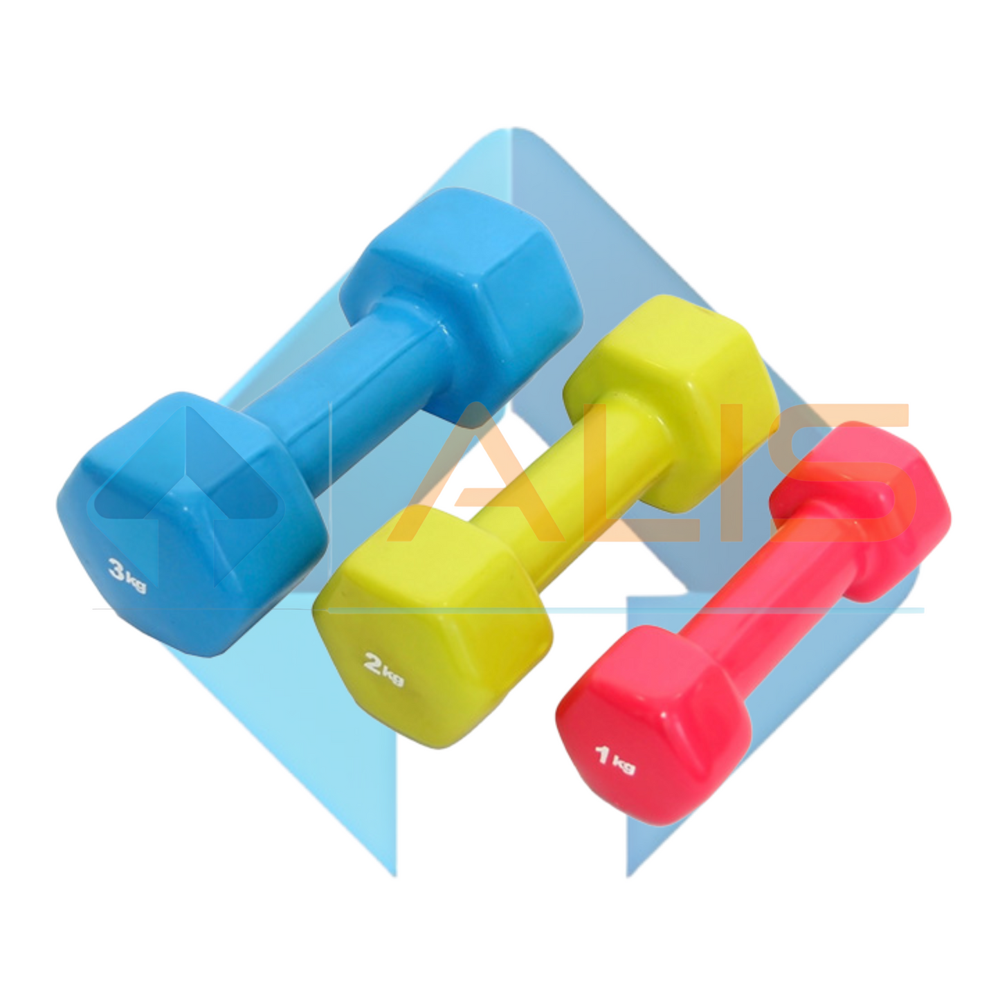 Vinyl Dumbbells (Pack of 1,2,3 Kg)