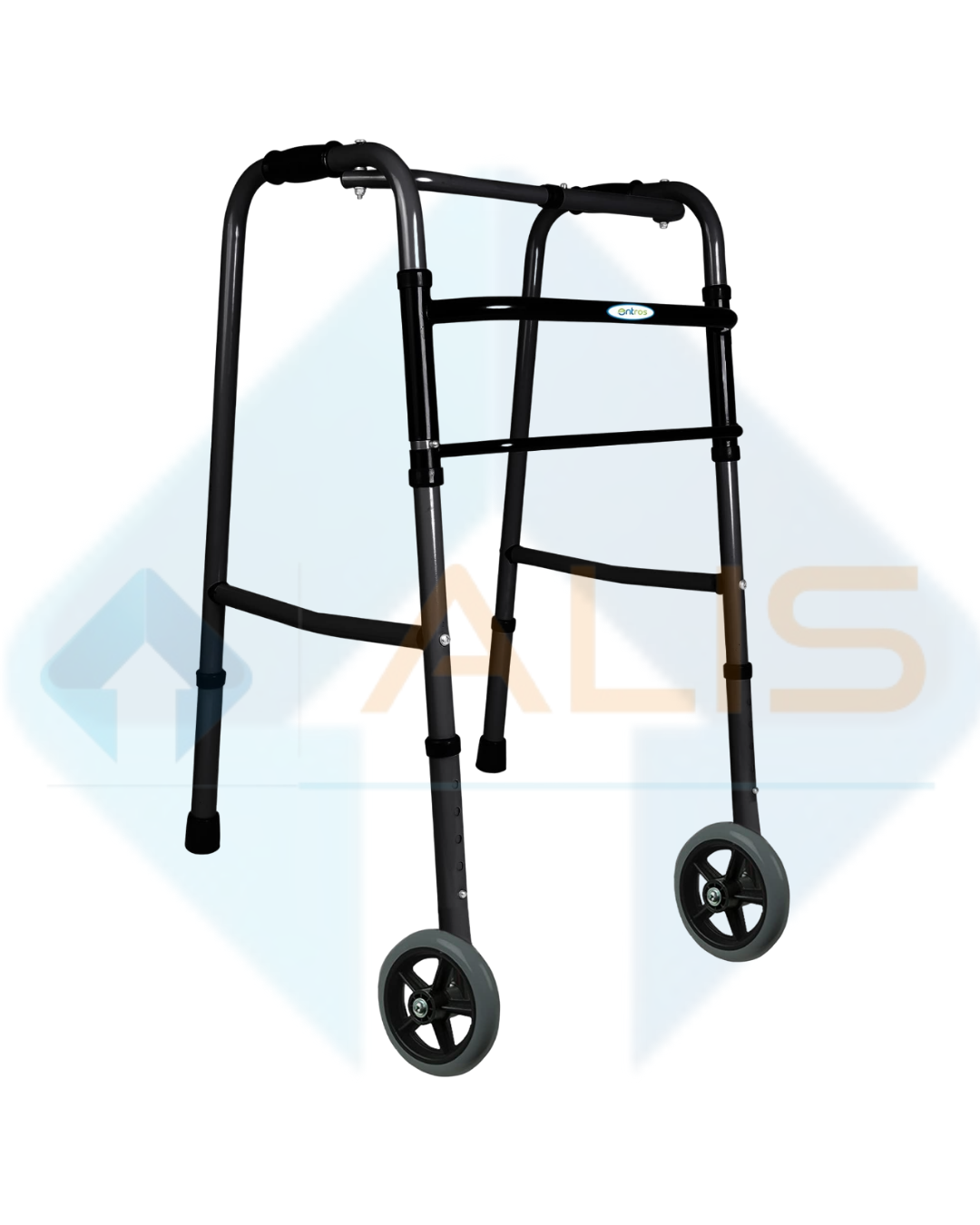 Walker Folding with 2 Wheels, Adjustable