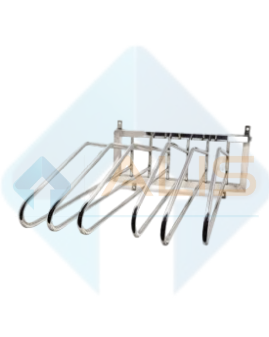 Wall Mounted Lead Apron Rack (SS 304 Grade) for Six Lead Aprons